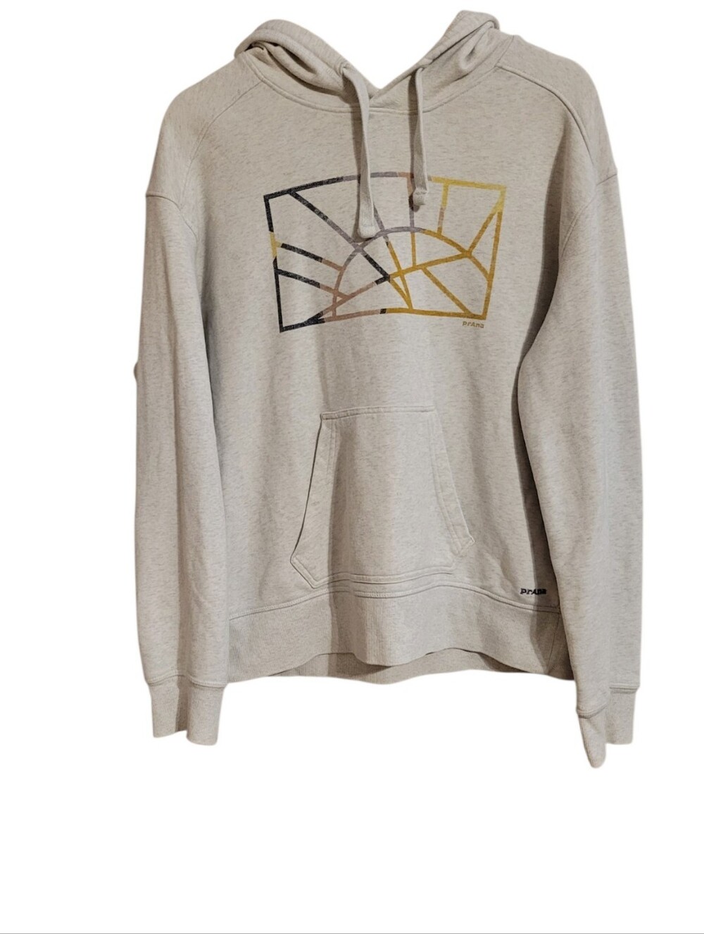 Prana Gray Boxy Hooded Sweatshirt